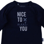 BESS Shirt nice to meet you L.SL Blue