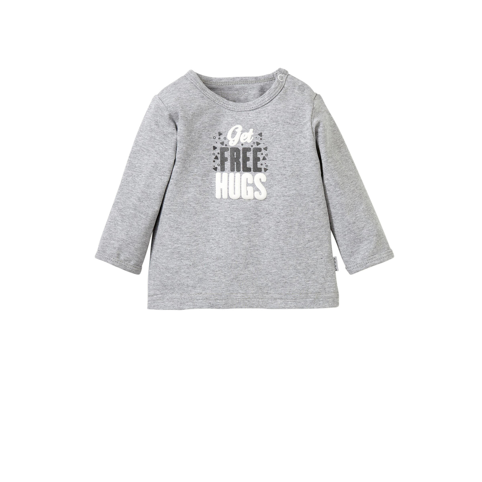BESS Shirt Free Hugs Day Grijs L.SL