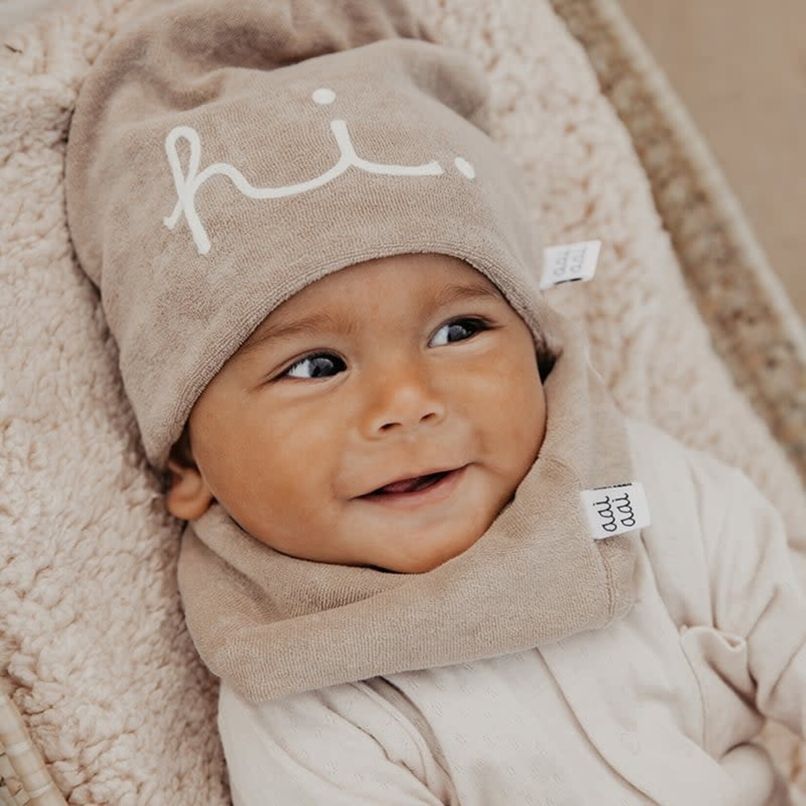 AAI AAI hi BEANIE cream