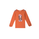 Someone TSHIRT LM BONJOUR-SG-03-A BURNT ORANGE