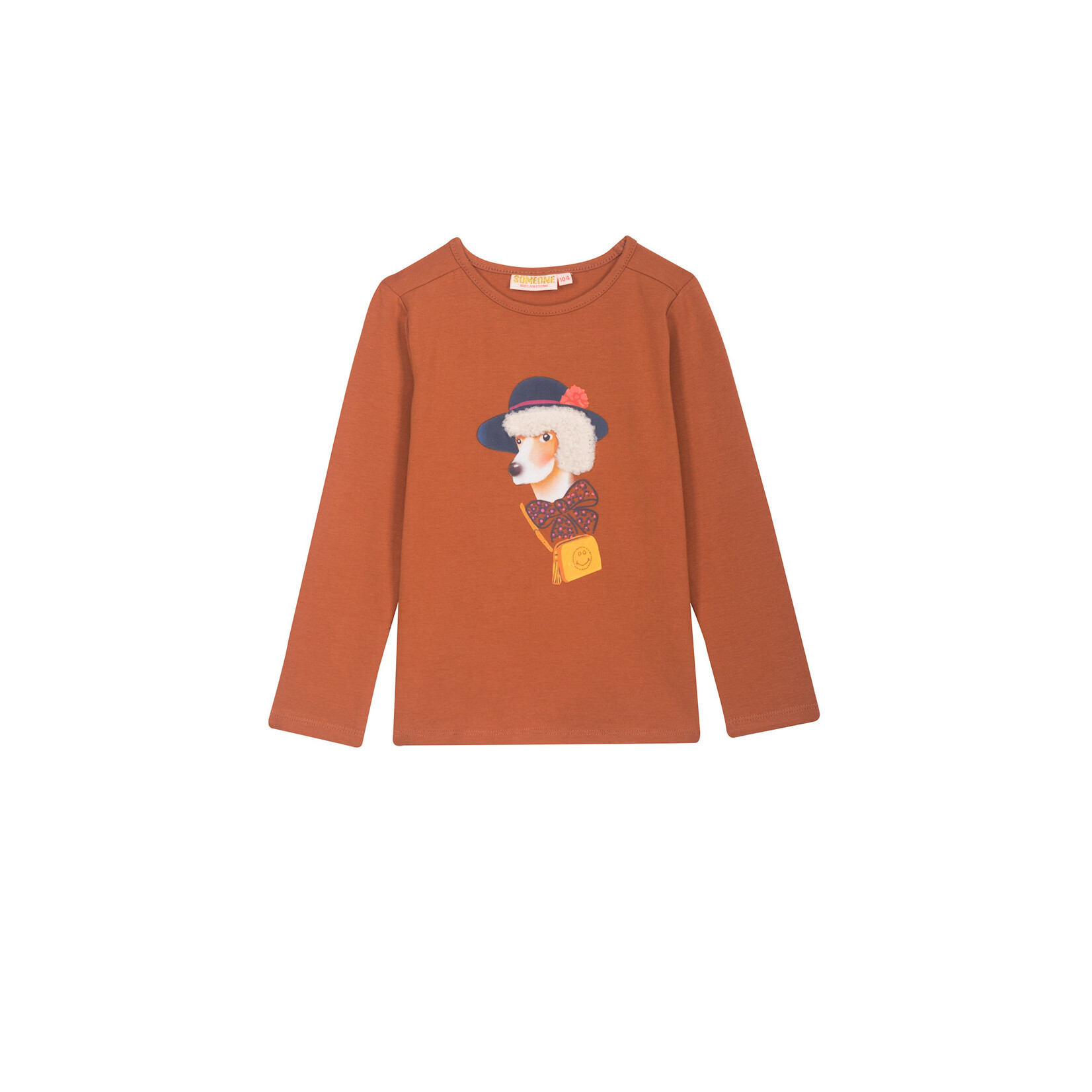 Someone TSHIRT LM BONJOUR-SG-03-K COGNAC