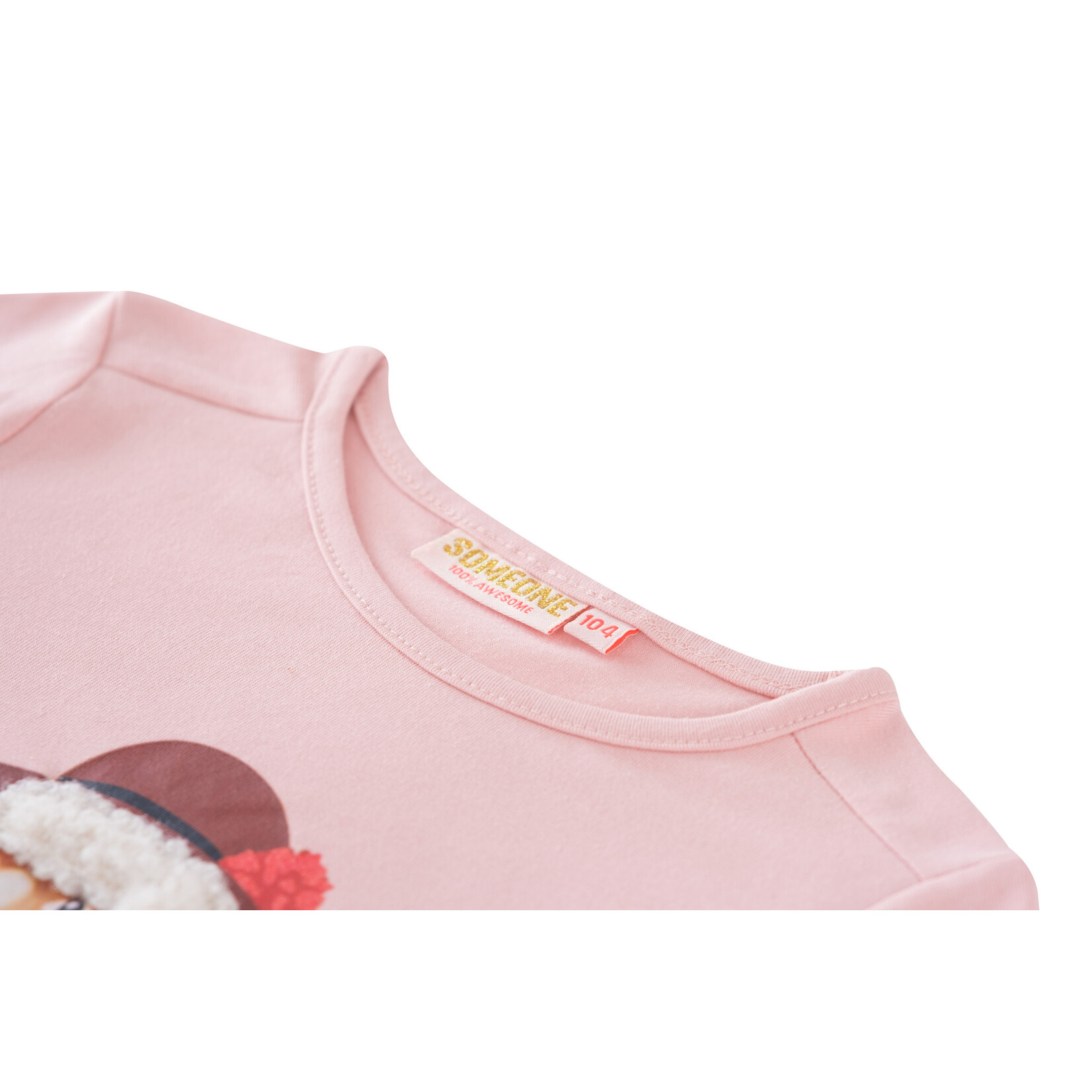 Someone TSHIRT LM BONJOUR-SG-03-K LIGHT PINK