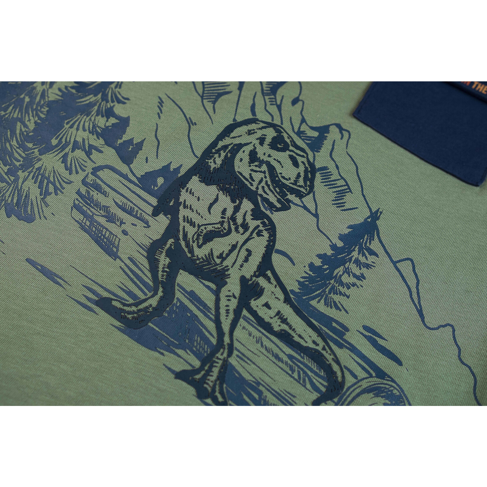 Someone TSHIRT LM DINOSO-SB-03-D LIGHT KHAKI