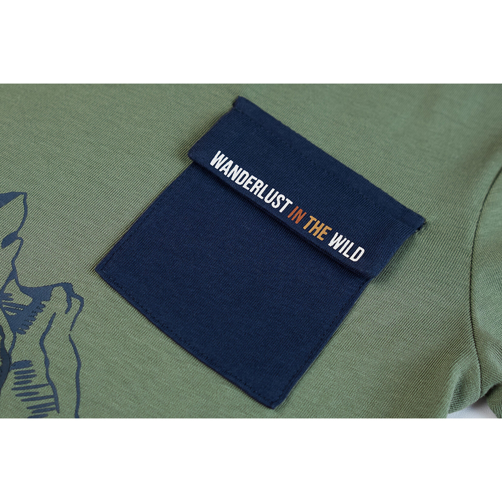 Someone TSHIRT LM DINOSO-SB-03-D LIGHT KHAKI