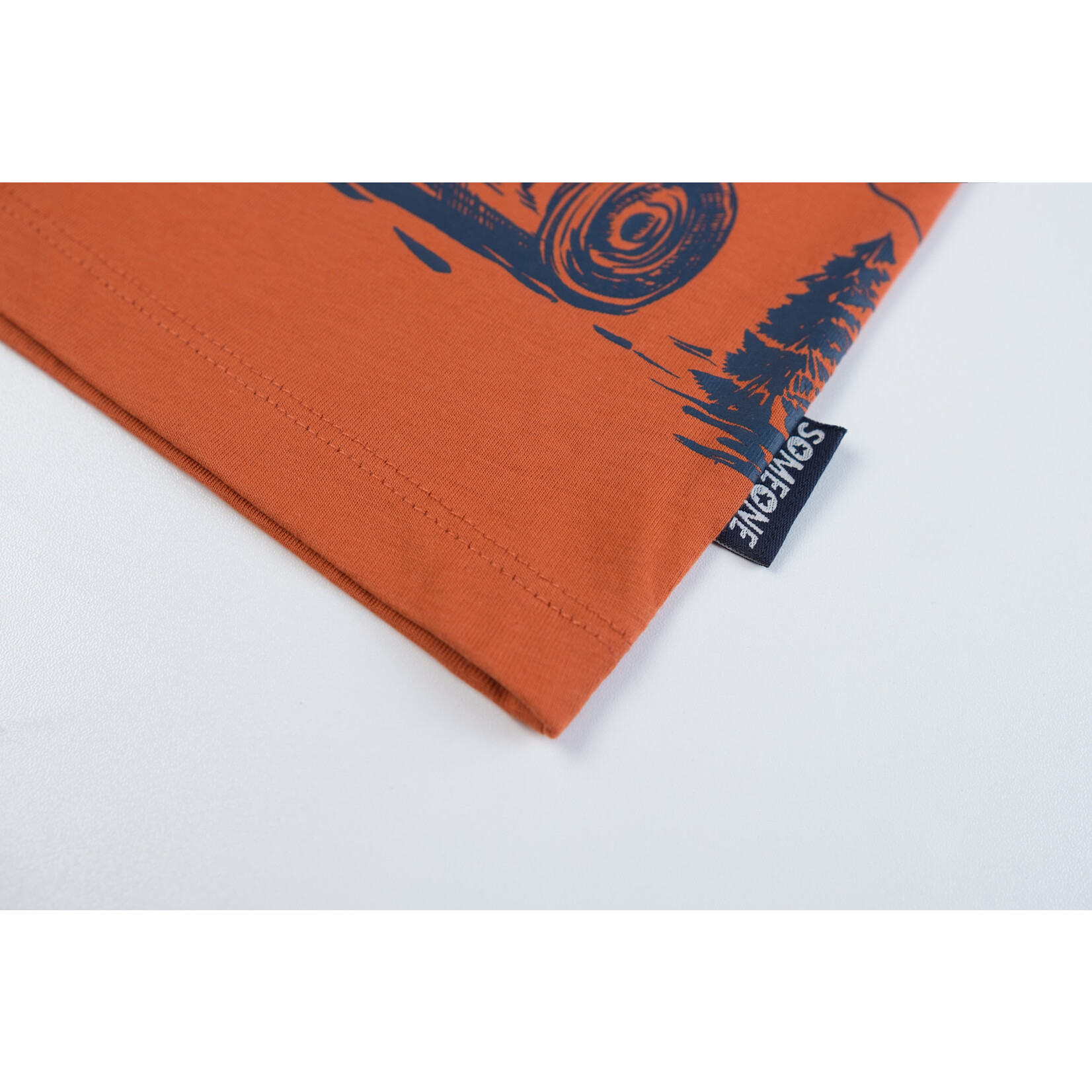 Someone TSHIRT LM DINOSO-SB-03-D ORANGE