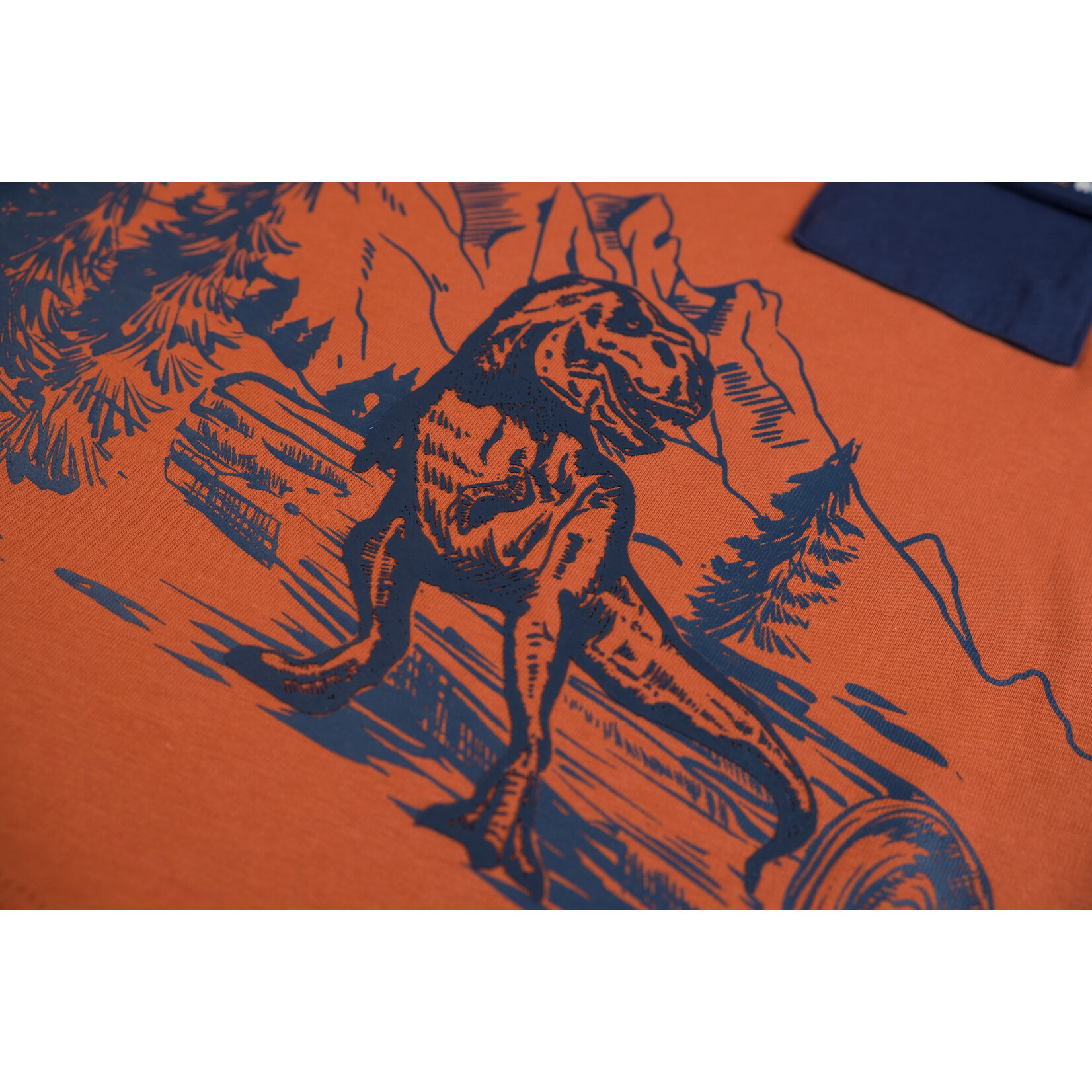 Someone TSHIRT LM DINOSO-SB-03-D ORANGE