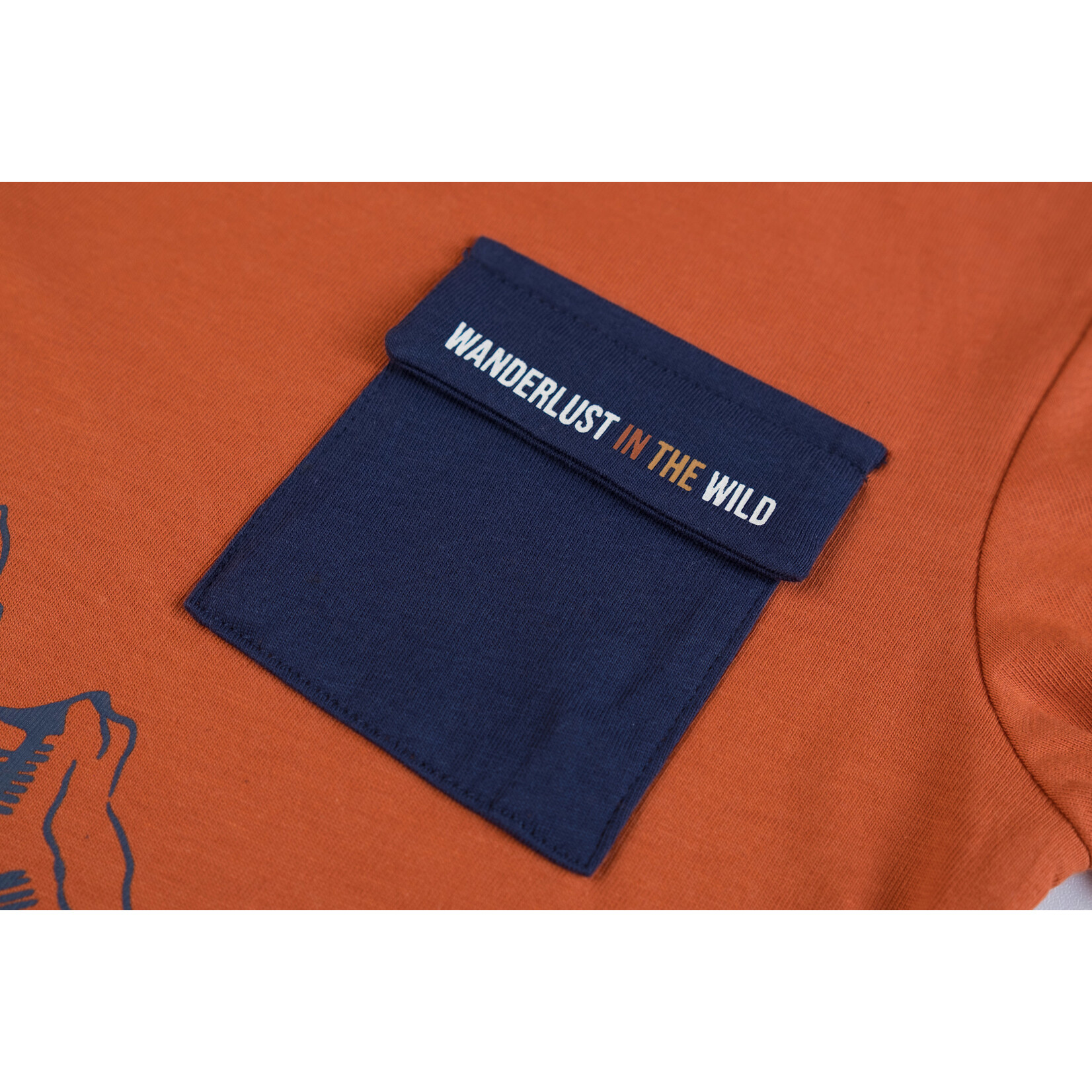 Someone TSHIRT LM DINOSO-SB-03-D ORANGE