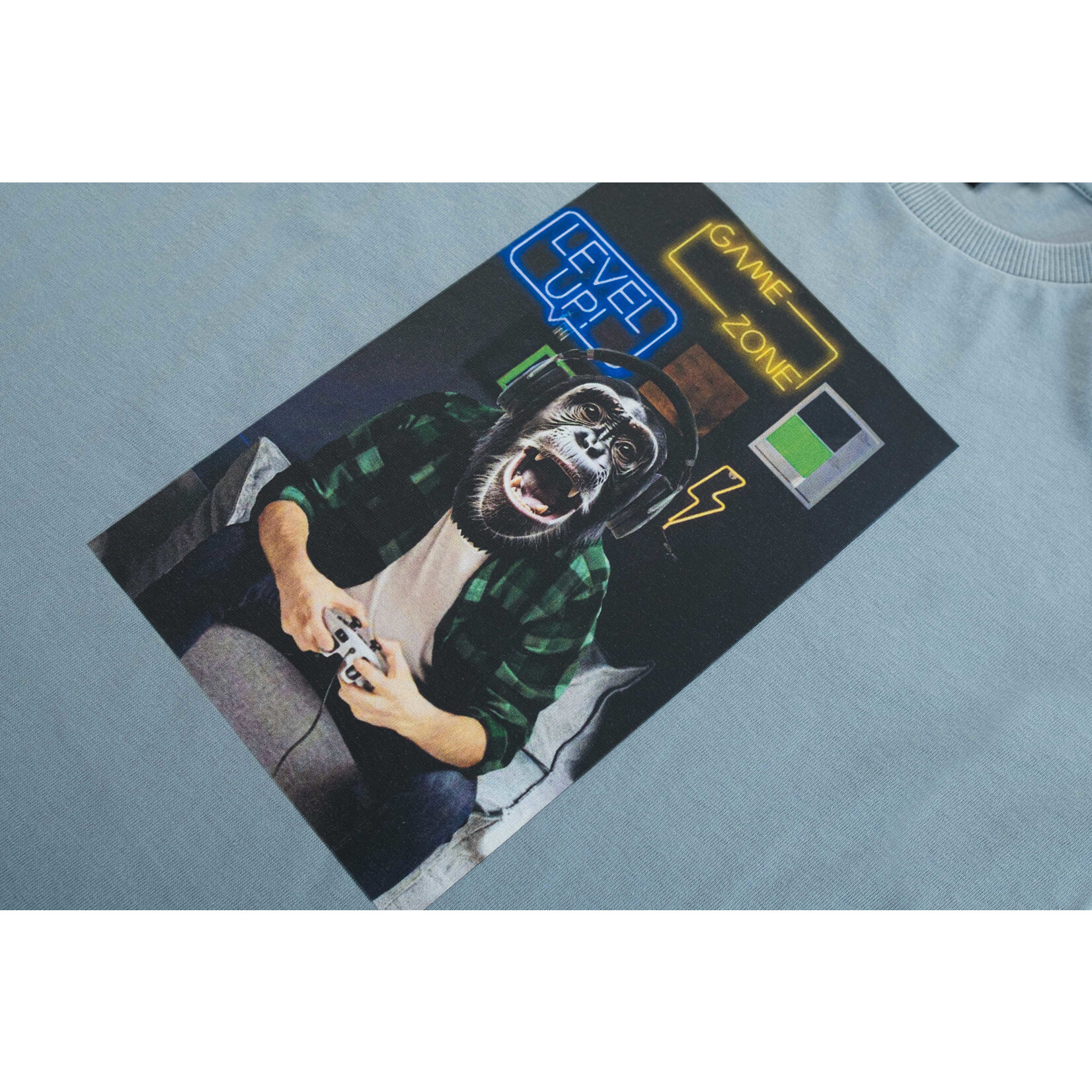 Someone TSHIRT OVERLOAD-B-02-D LIGHT BLUE