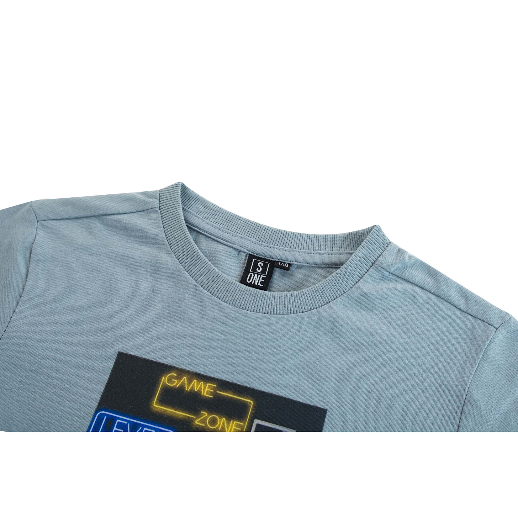 Someone TSHIRT OVERLOAD-B-02-D LIGHT BLUE