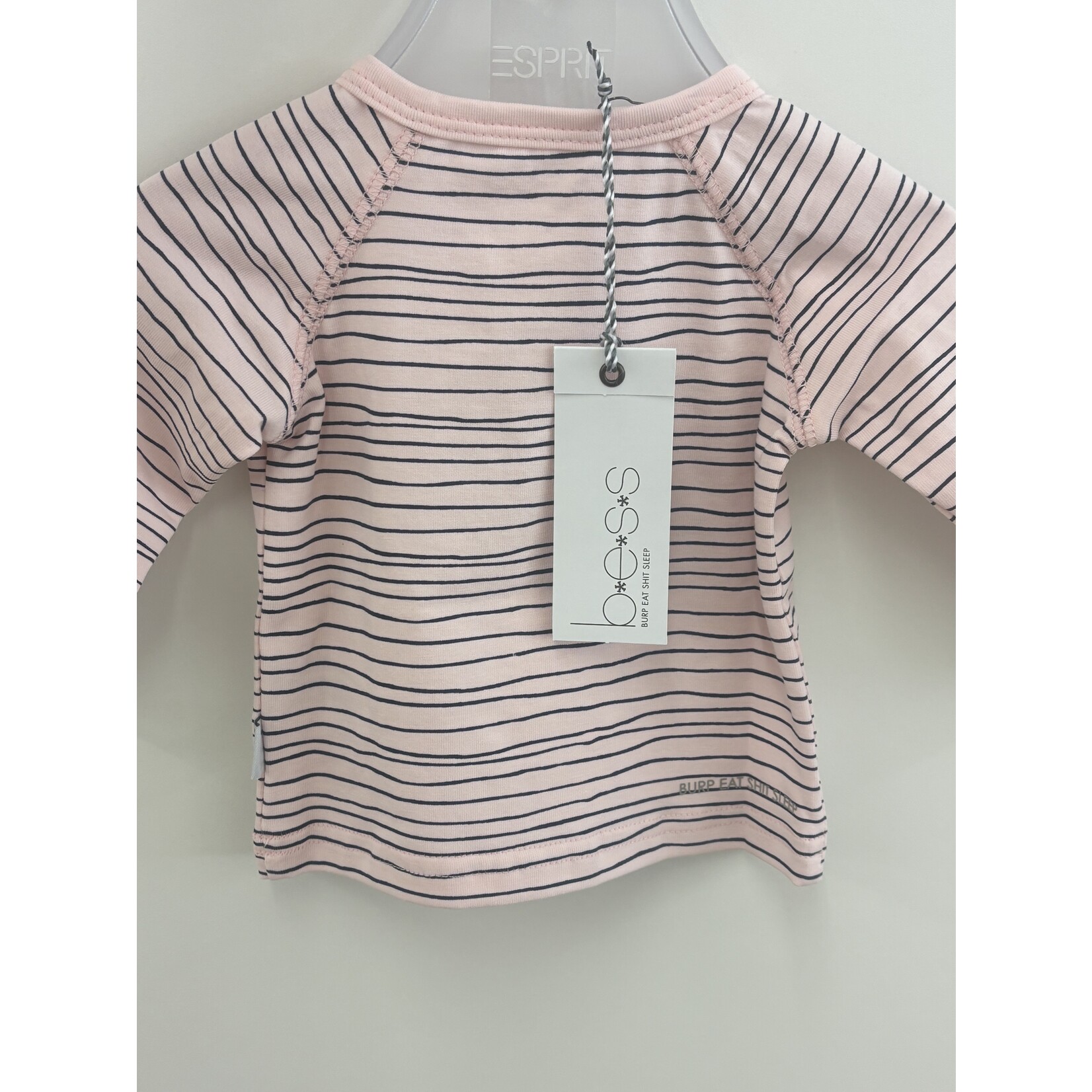 BESS Shirt You Stole My Heart Pinstripe Pink