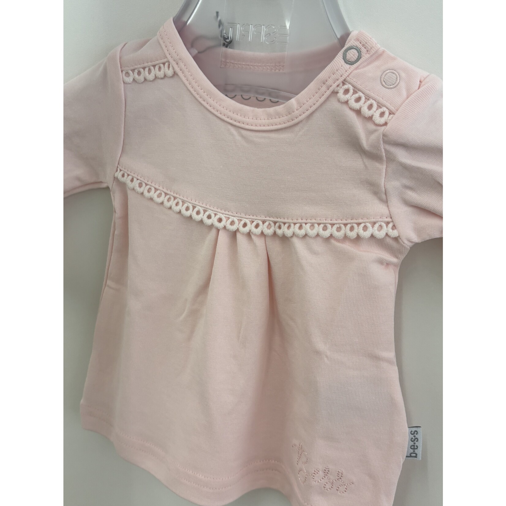 BESS Shirt Crochet pink L.SL