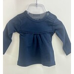 BESS Shirt L.SL Crochet Blue