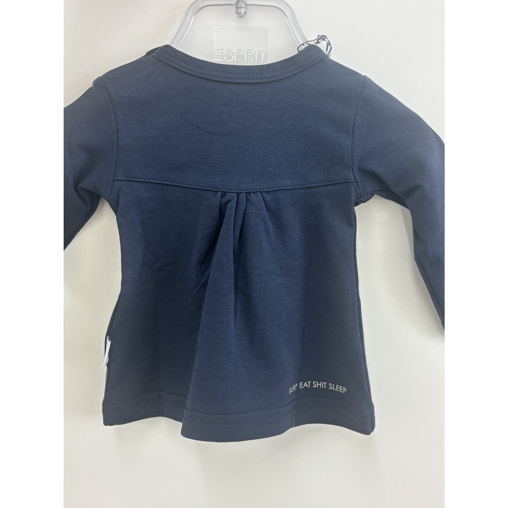 BESS Shirt L.SL Crochet Blue