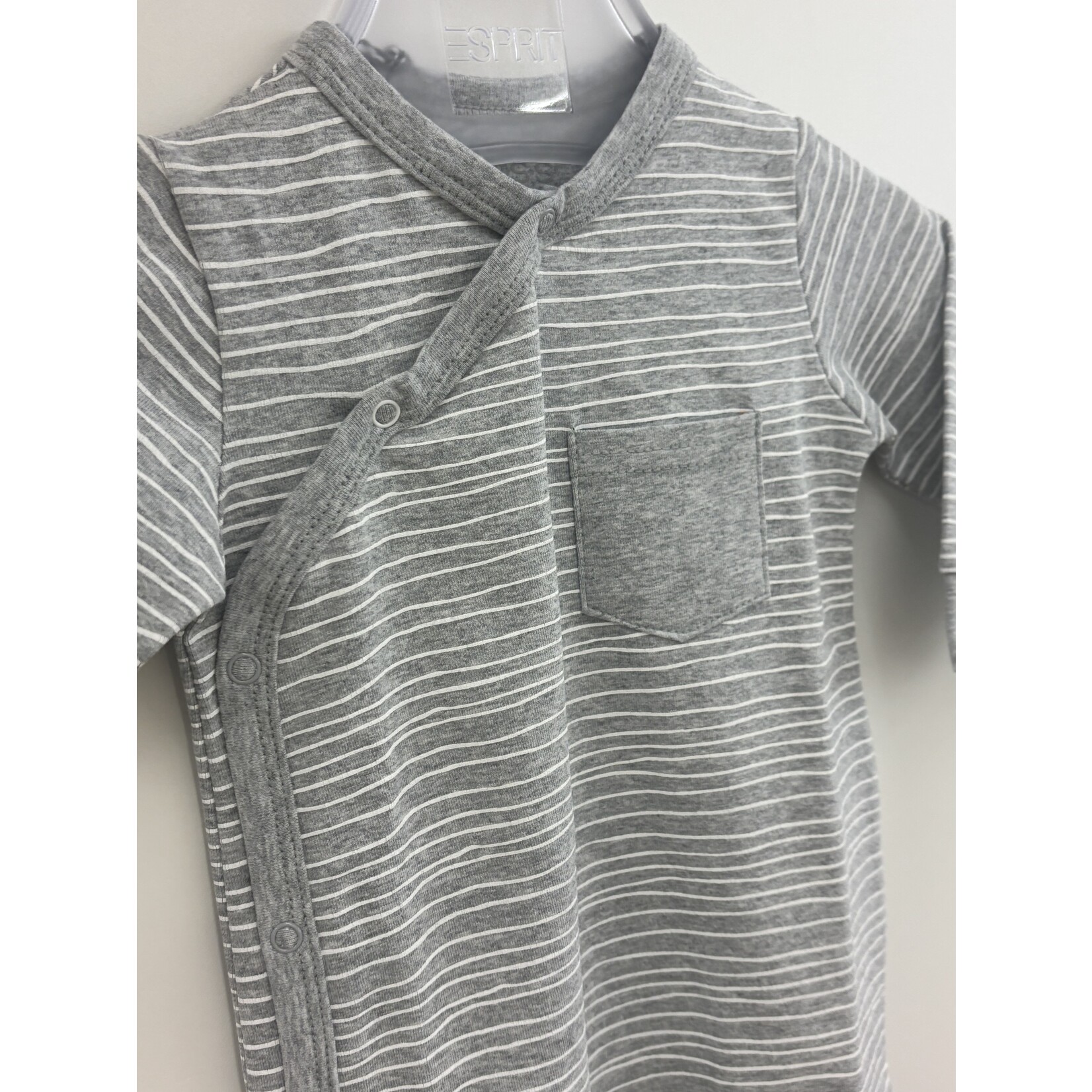BESS Kruippakje Pinstripe White