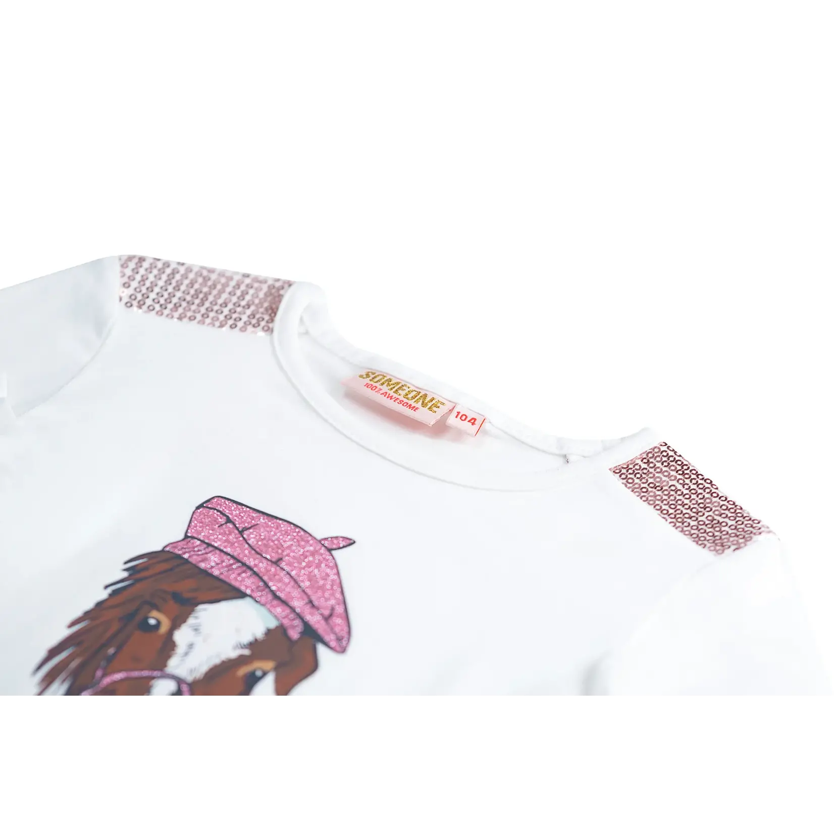 Someone TSHIRT LM BONJOUR-SG-03-A ECRU