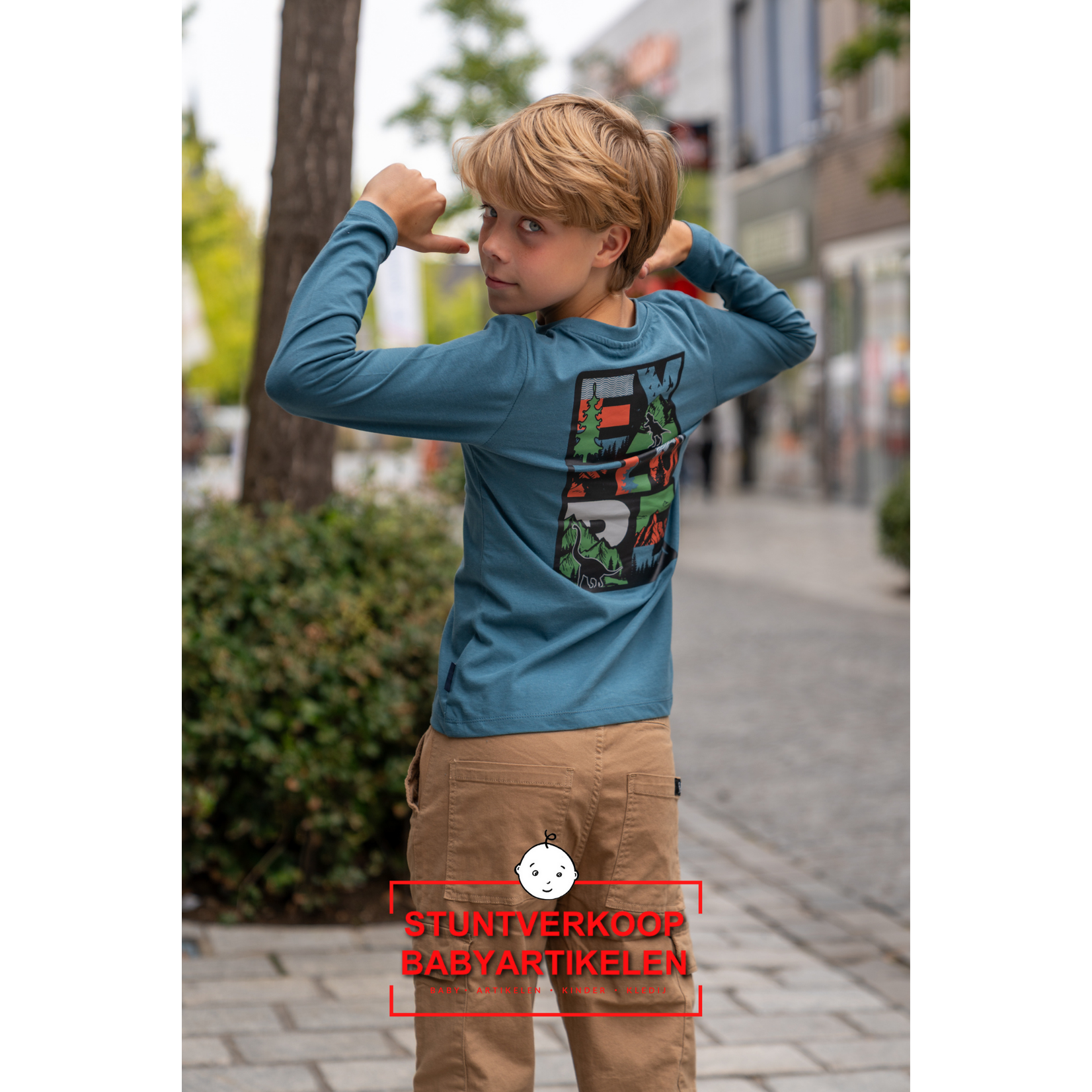 Someone TSHIRT LM DINOSO-SB-03-C PETROL