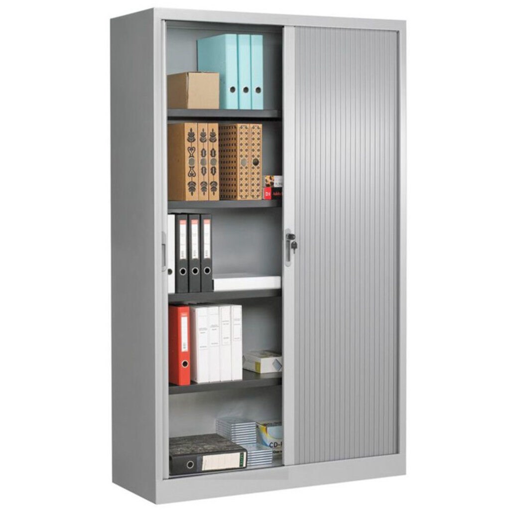 MN HQ Roldeurkast Zilvergrijs