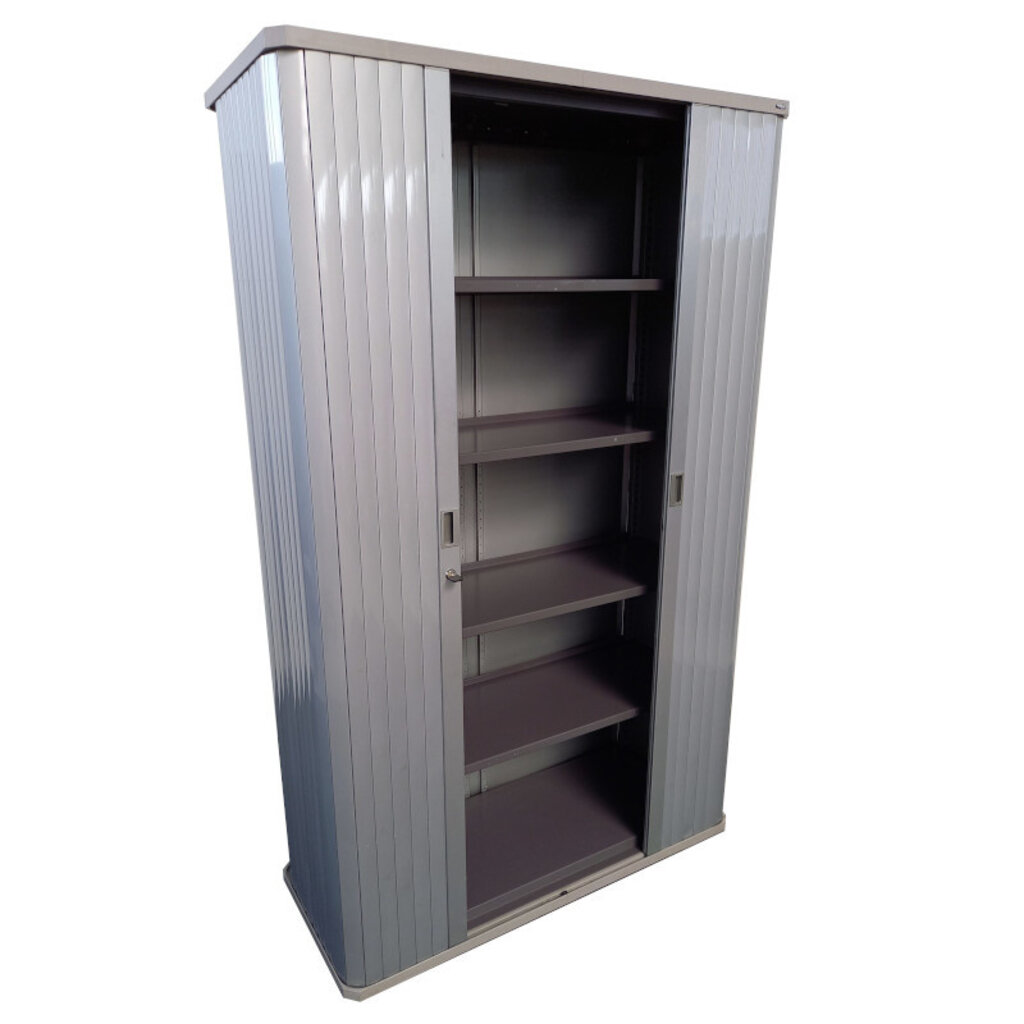 Gispen Octa Roldeurkast Zilvergrijs H195xB120xD45