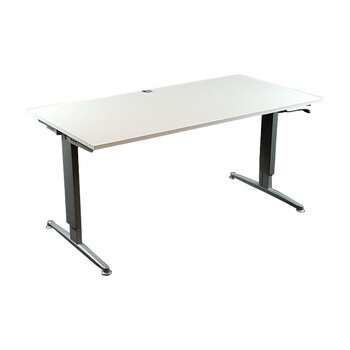 Aspa Slingerbureau Wit Zilvergrijs 160 x 80