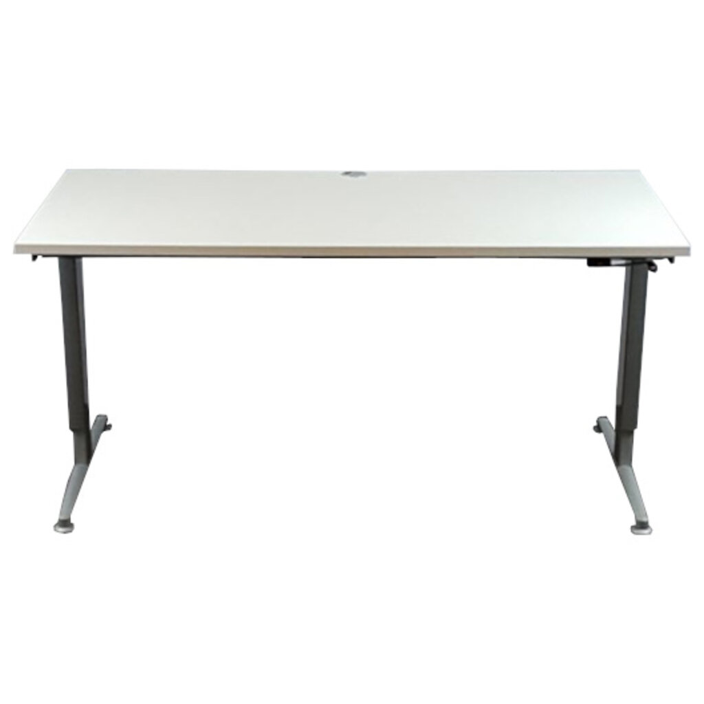 Aspa Slingerbureau Wit Zilvergrijs 160 x 80