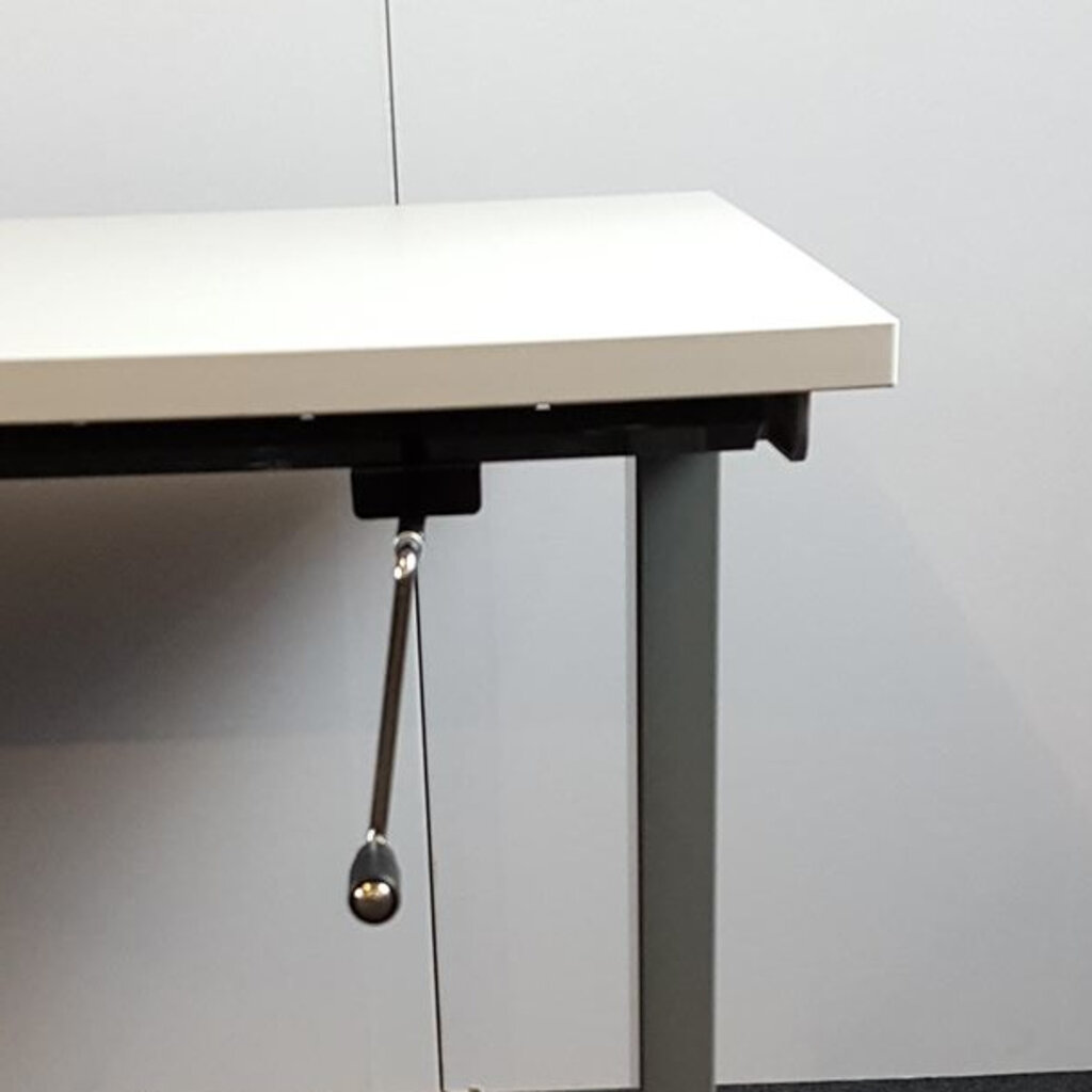 Aspa Slingerbureau Wit Zilvergrijs 160 x 80