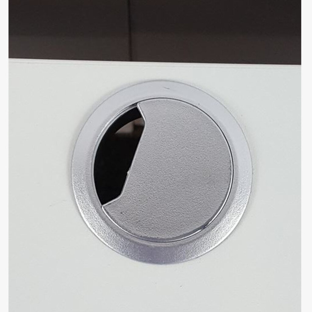 Aspa Slingerbureau Wit Zilvergrijs 160 x 80