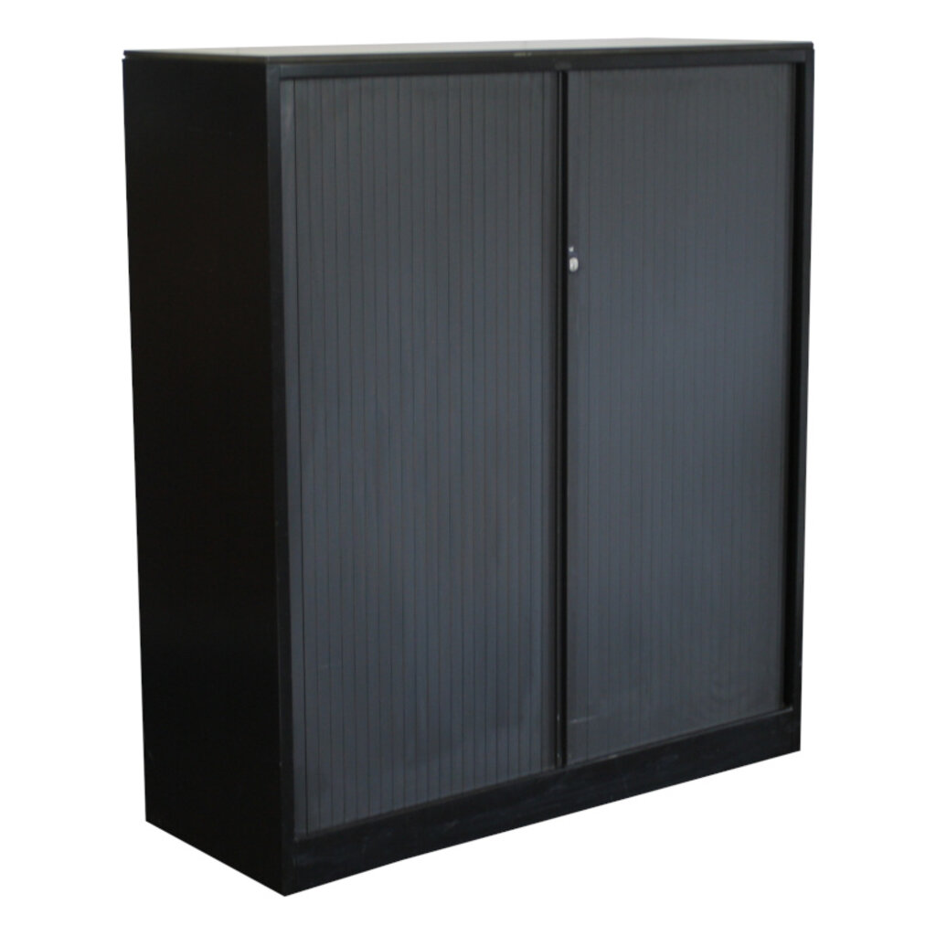 Ahrend Roldeurkast Zwart Antraciet Lichtgrijs 139 x 120 x 45
