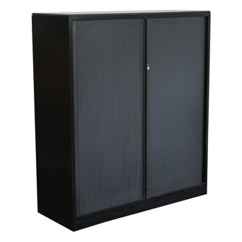 Ahrend Roldeurkast Zwart Antraciet Lichtgrijs 139 x 120 x 45