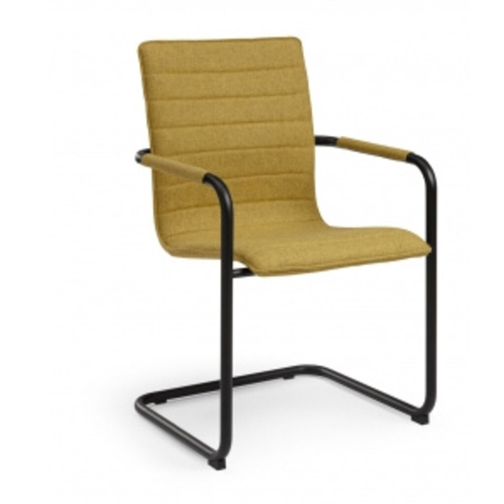 MN Wolvit Vergaderstoel Zwart Frame