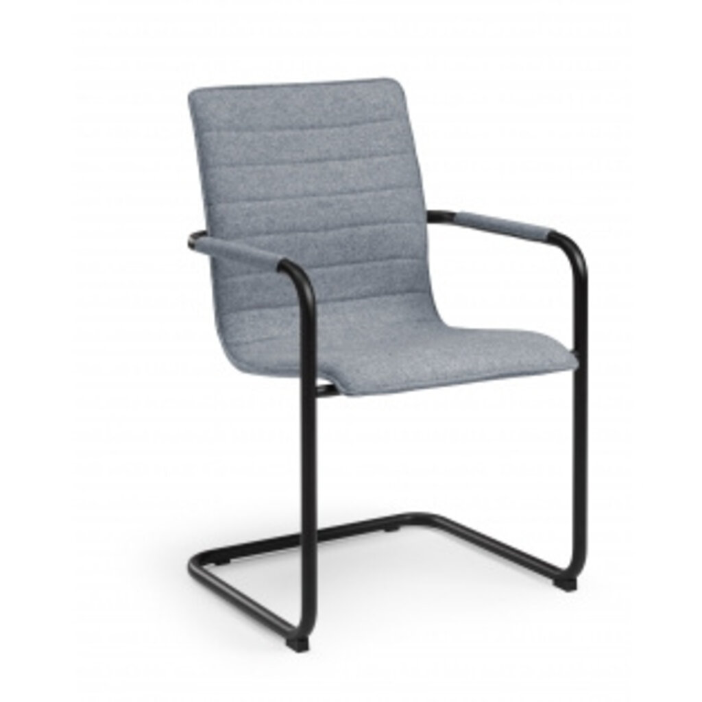 MN Wolvit Vergaderstoel Zwart Frame