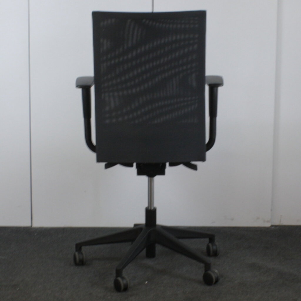 MN Venus Bureaustoel Zwart Zwart Netweave