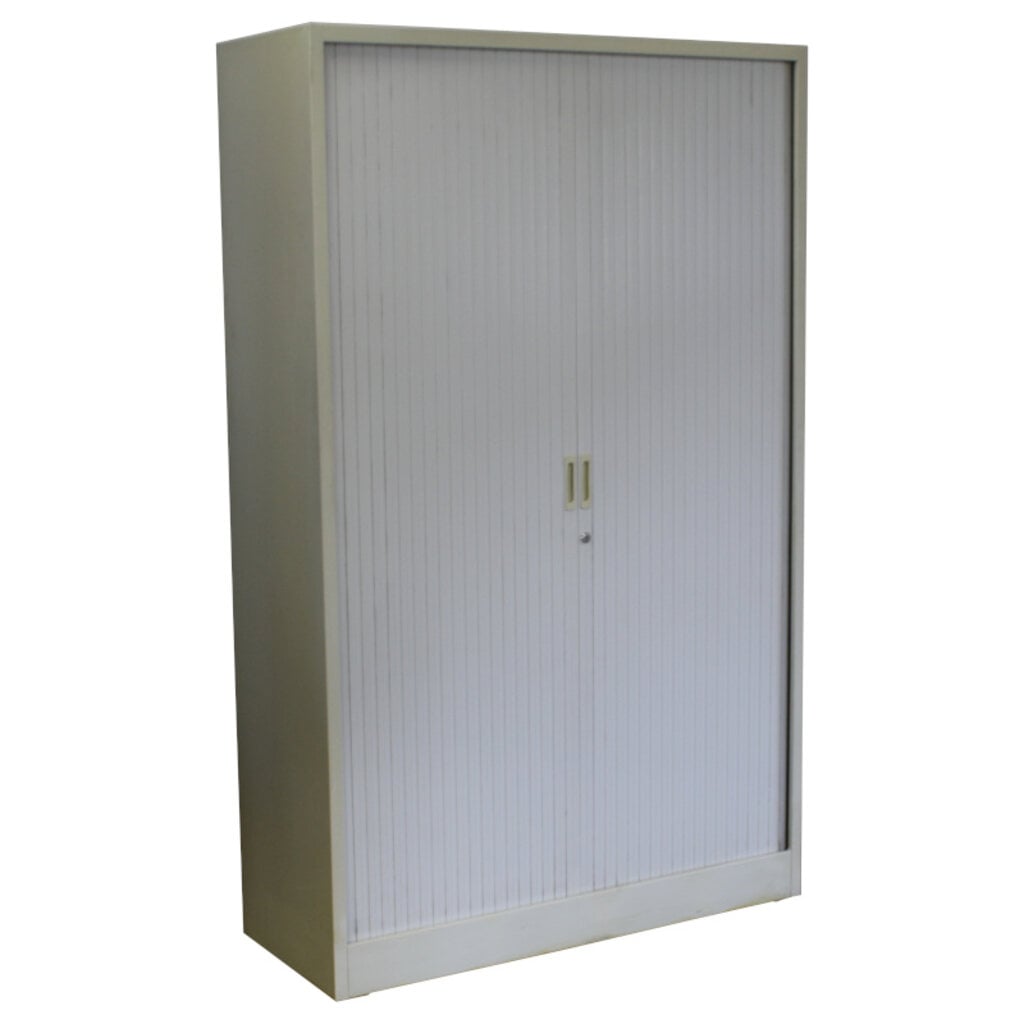Roldeurkast Lichtgrijs Lichtgrijs 195 x 120 x 47 Crème handvatten