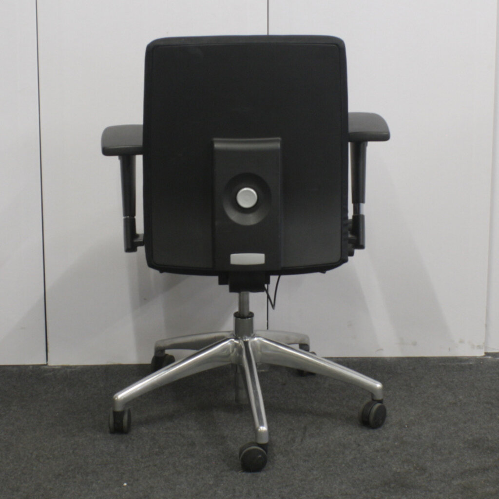 Milano Bureaustoel Zwart Chroom