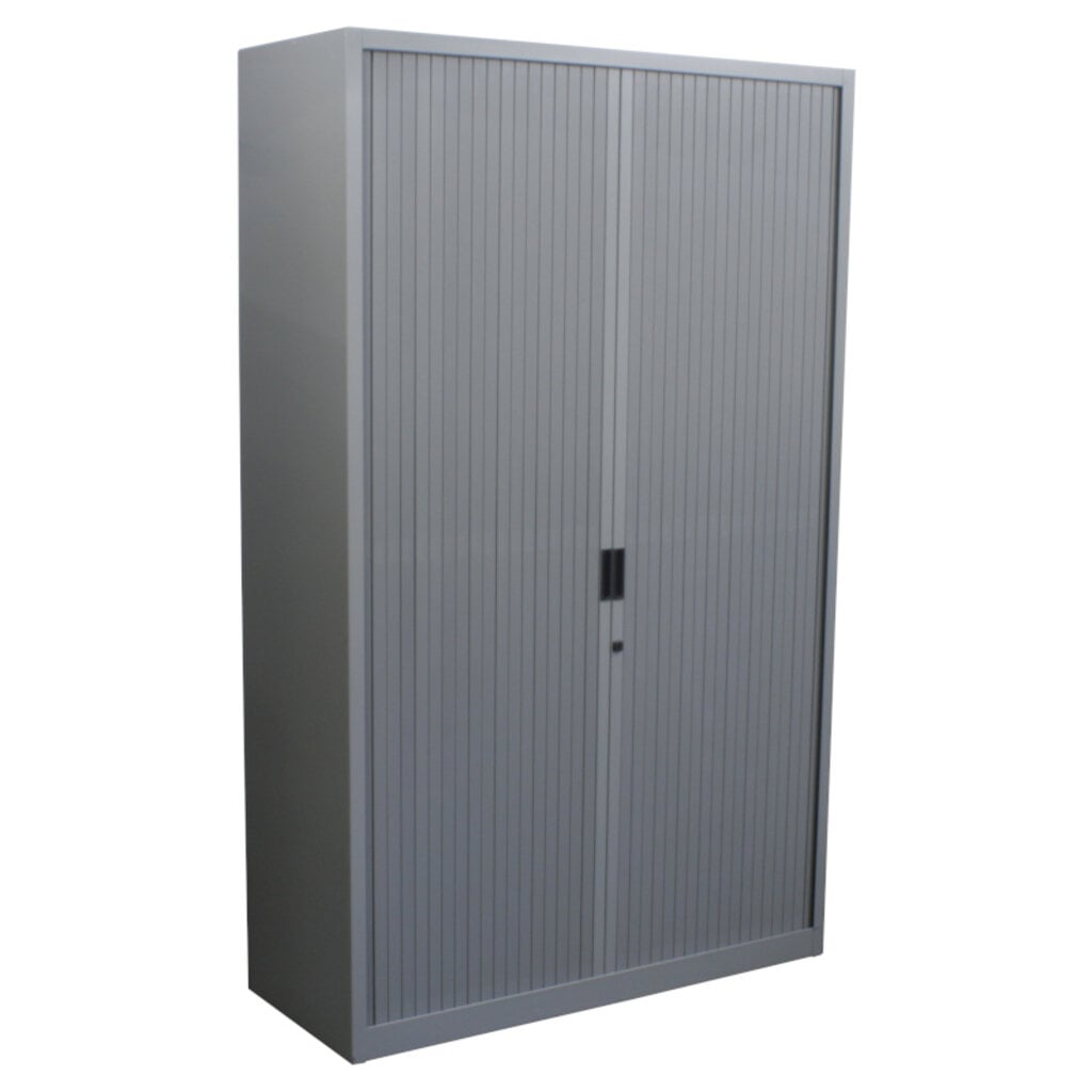 Aspa Roldeurkast Zilvergrijs Zilvergrijs 195 x 120 x 47 - Geperforeerde Deuren