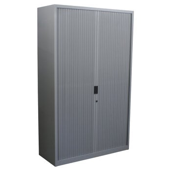 Aspa Roldeurkast Zilvergrijs Zilvergrijs 195 x 120 x 47 - Geperforeerde Deuren