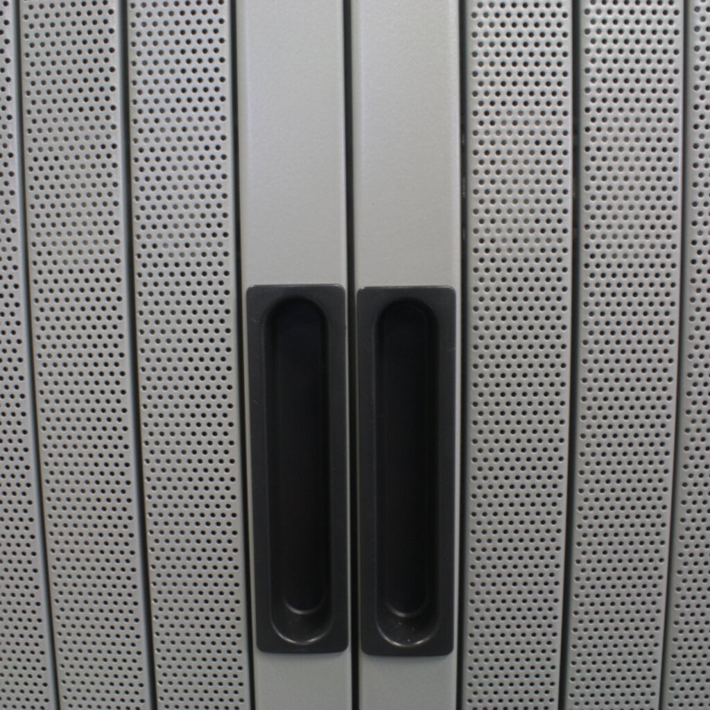 Aspa Roldeurkast Zilvergrijs Zilvergrijs 195 x 120 x 47 - Geperforeerde Deuren