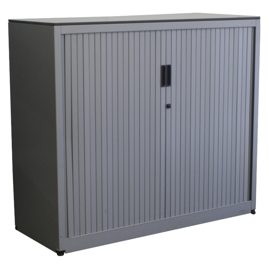Roldeurkast Zilvergrijs Zilvergrijs Lichtgrijs 106 x 120 x 47