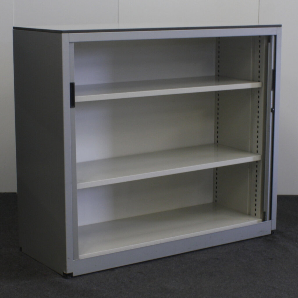 Roldeurkast Zilvergrijs Zilvergrijs Lichtgrijs 106 x 120 x 47