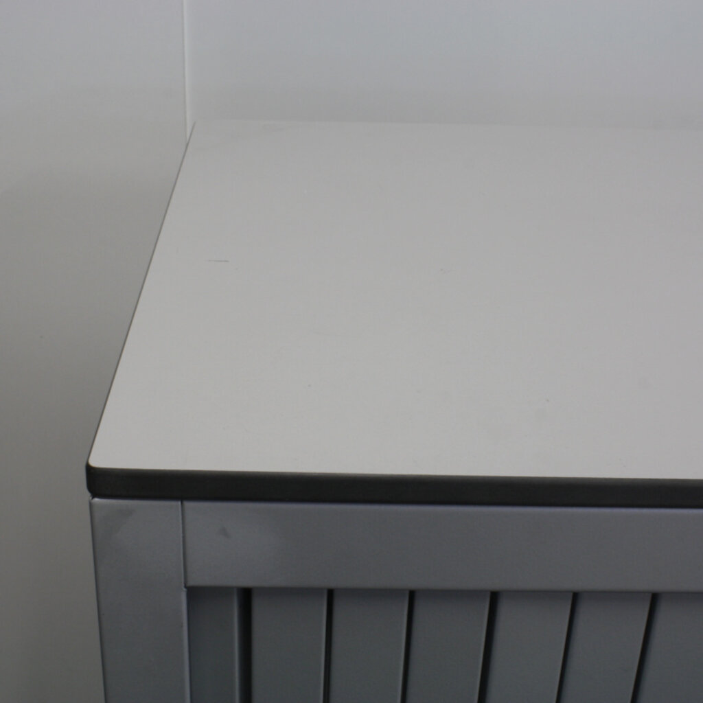 Roldeurkast Zilvergrijs Zilvergrijs Lichtgrijs 106 x 120 x 47