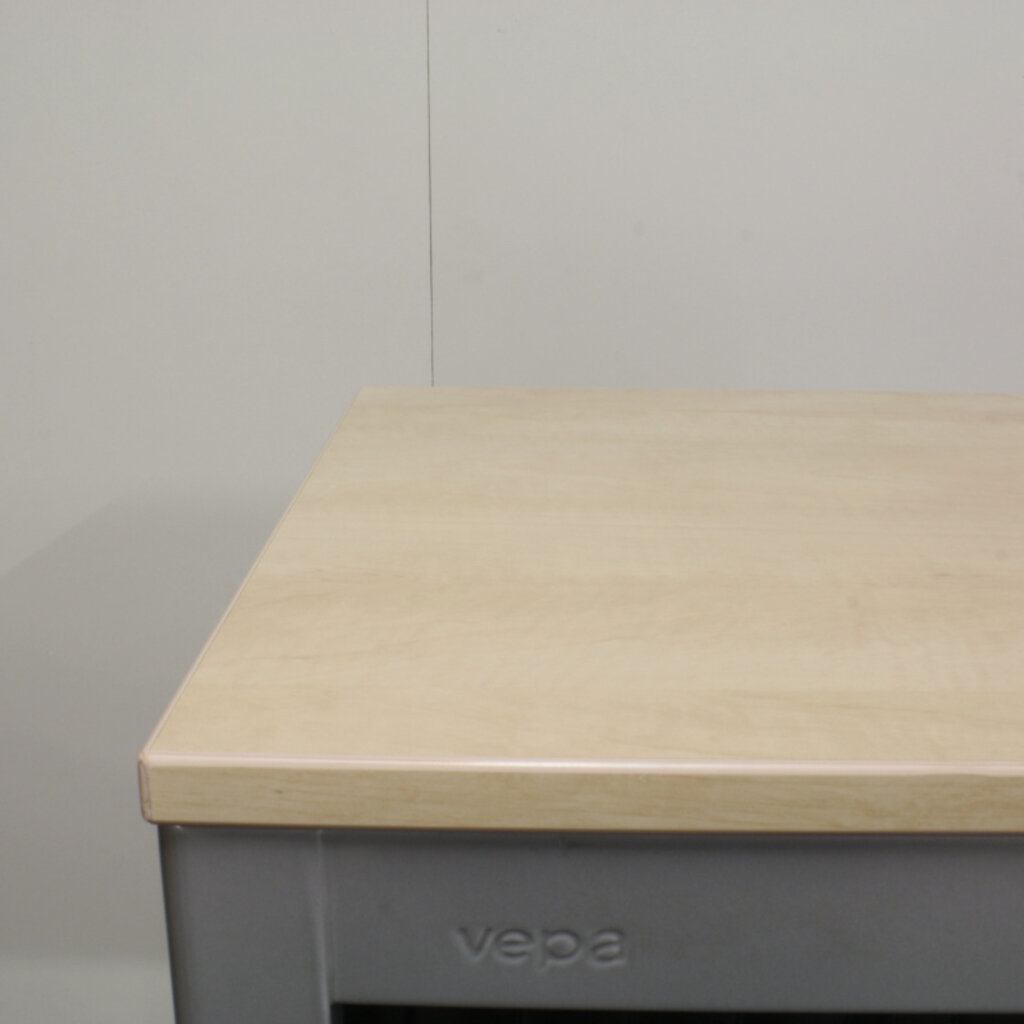 Vepa Roldeurkast Zilvergrijs Zwart Ahorn 122 x 125 x 45 1LB