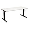  Elektrisch Zit Sta Bureau Antraciet Wit 180 x 80