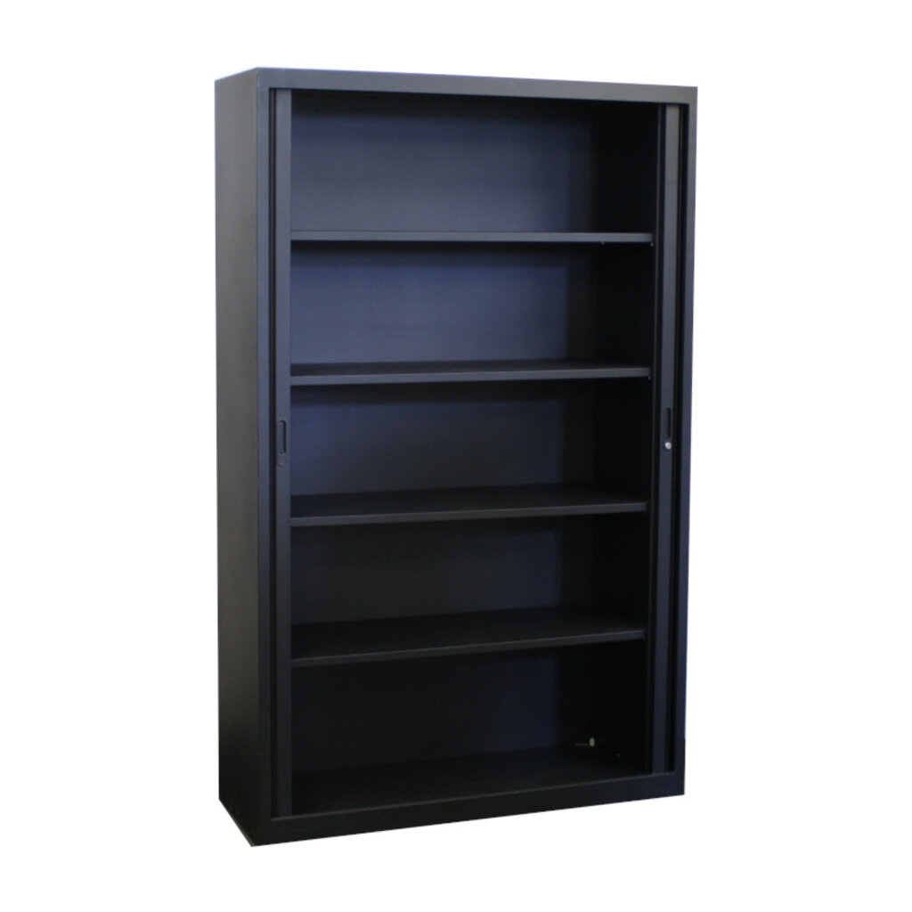 Roldeurkast Zwart 195 x 120 x 45