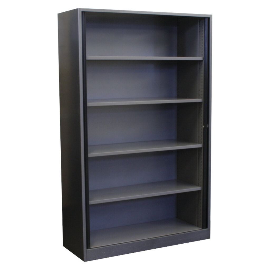 Roldeurkast Antraciet Zwart 195 x 120 x 45 B-Keus