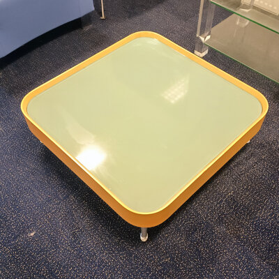 Retro Tafel Glas Beuken H27xB80xD80