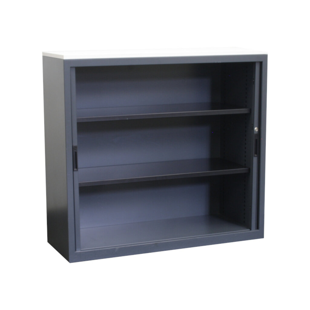 Schaffenburg Roldeurkast Antraciet Wit 112x120x45