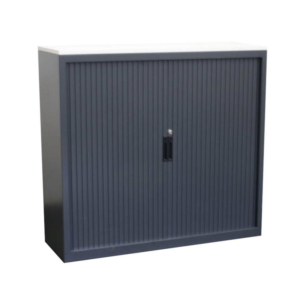 Schaffenburg Roldeurkast Antraciet Wit 112x120x45