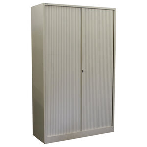 Ahrend Roldeurkast Wit H195 x B120 x D45 Stalen Roldeuren  B-Keus