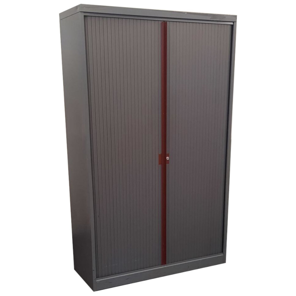Mewaf Roldeurkast Antraciet Rood H198xB120xD48