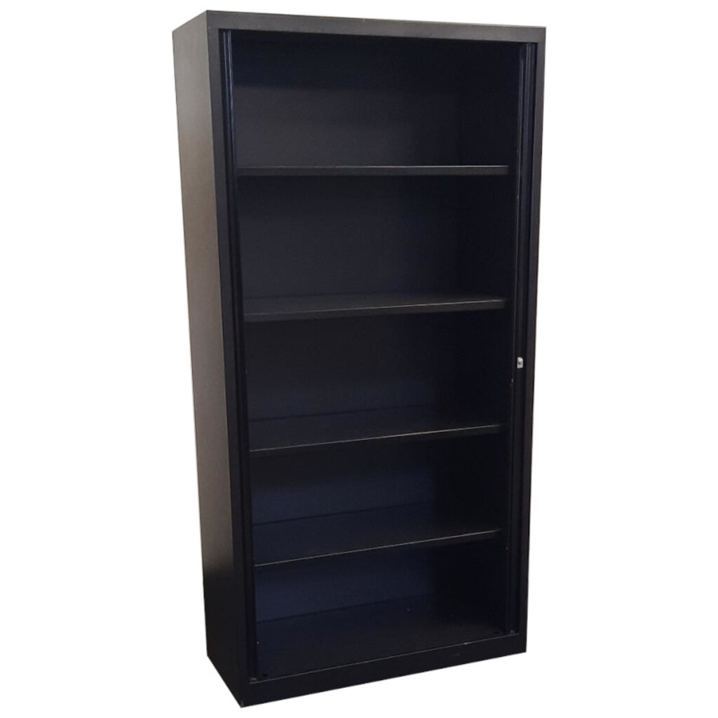 Roldeurkast Zwart Zwart 198 x 100 x 43