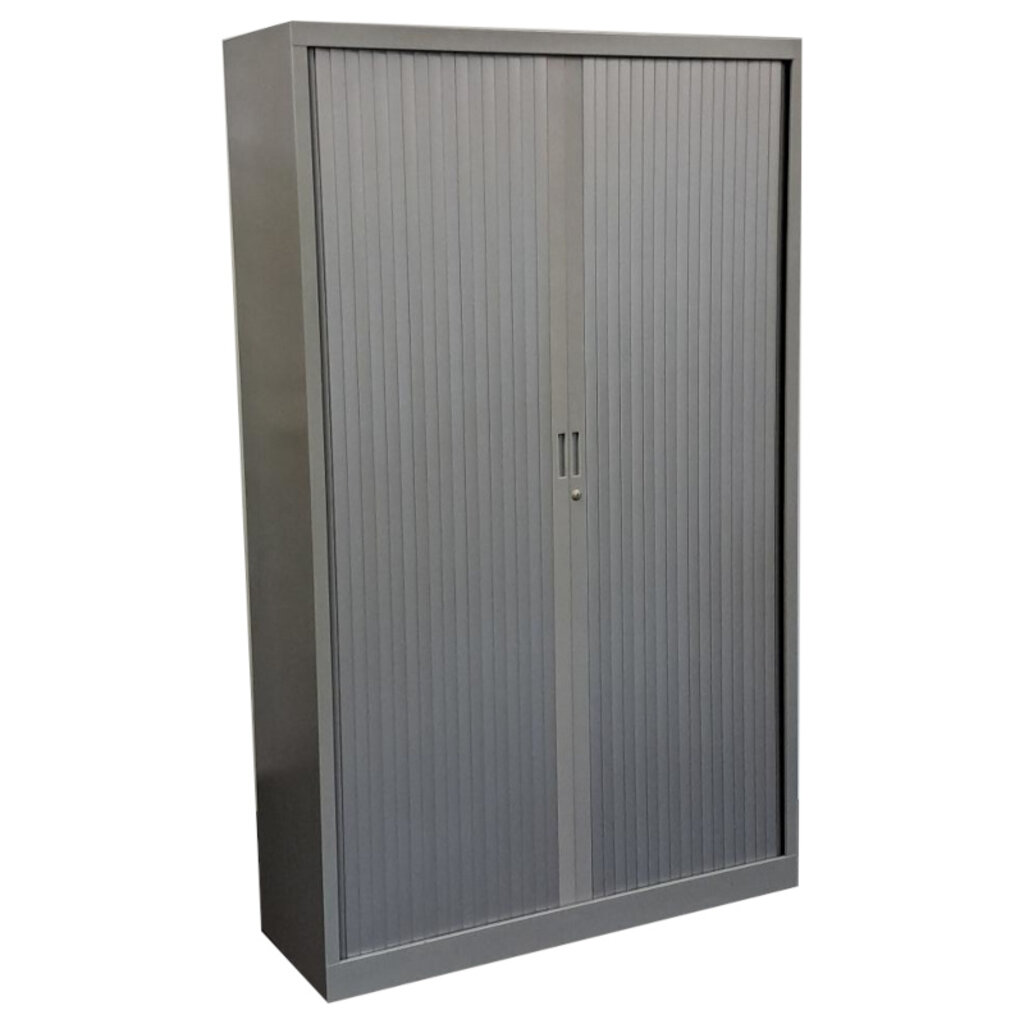 Roldeurkast Zilvergrijs Zilvergrijs 198 x 120 x 42 B-Keus